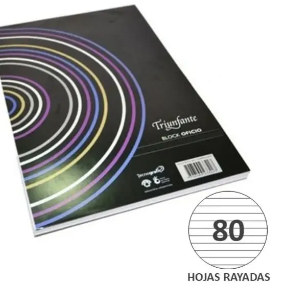 imagen de Block de Hojas TRIUNFANTE 80h Rayado