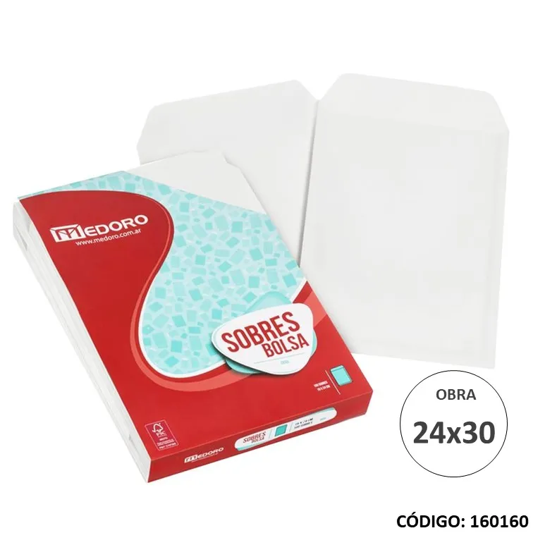 imagen de Sobre Blanco A4 24*30 cm MEDORO