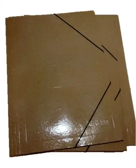 imagen de Carpeta con Elastico Oficio Marron Presspan