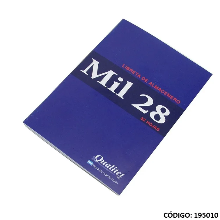 imagen de LIBRETA ALMACEN  MIL28