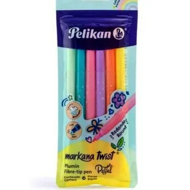 imagen de Fibras PASTELx6 Largas PELIKAN