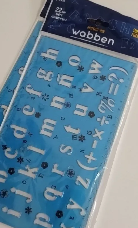 imagen de Regla Alfanumerica 23*13 Wabben