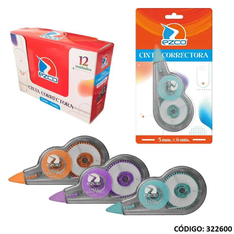 imagen de CORRECTOR CINTA 5mm.x6m EZCO