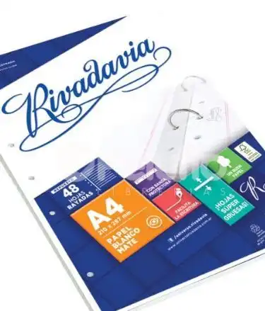 imagen de Block A4 48h Mate M. Ref. RIVADAVIA