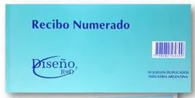imagen de Recibo Numerado BRIGADIER 21X10cm