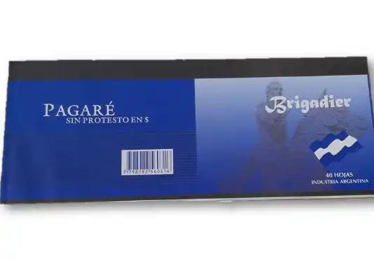 imagen de Pagaré Brigadier 26x10 cm