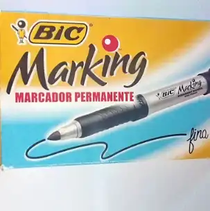imagen de Marcador Permanente punta Mediana Azul BIC