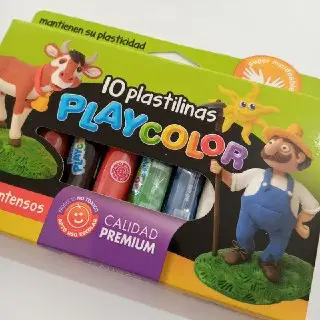 imagen de Plastilina x10 PLAYCOLOR
