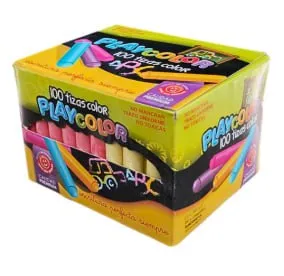imagen de Caja tizas x144 Color PLAYCOLOR