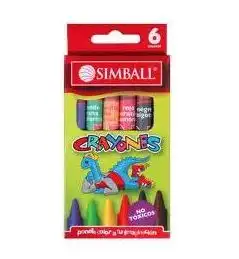 imagen de Crayones x6 Finos Simbal