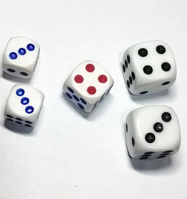imagen de Dados acrilico blanco