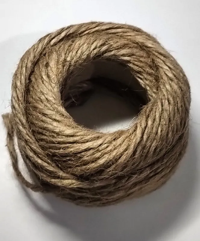 imagen de Hilo Yute Natural Grueso 4 mm x 20 mts