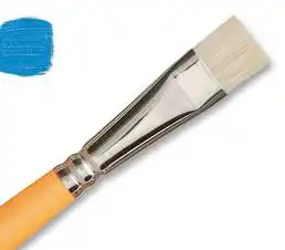 imagen de Pincel Chato Sintetico Blanco Generica