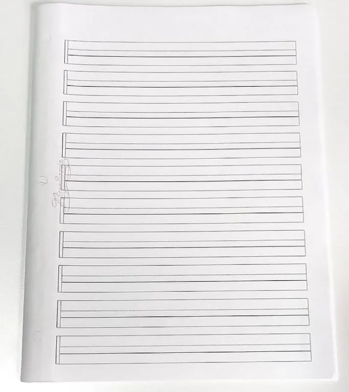 imagen de Hoja de Caligrafia  Suelta